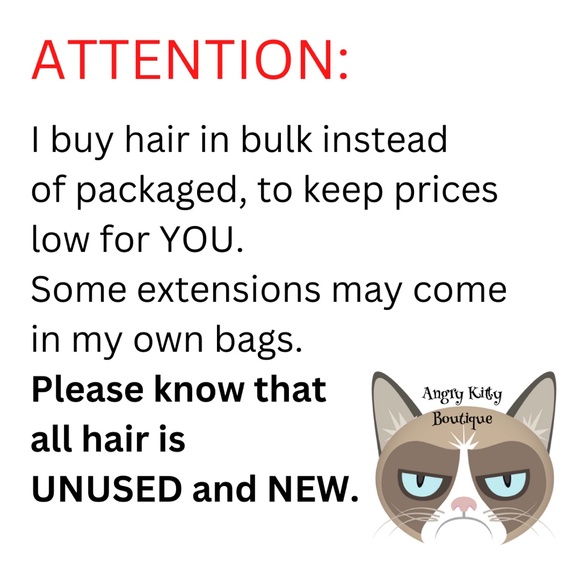 4 Pack Silver Gray Hair Extensions - Picture 3 of 9